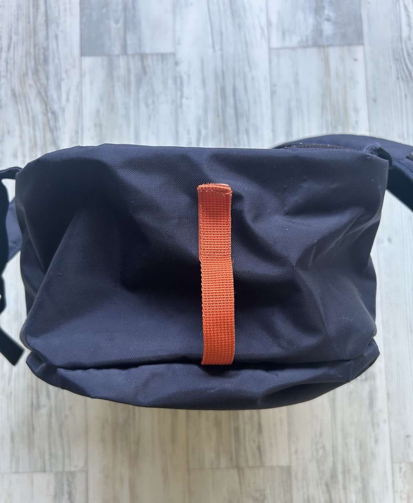 Vintage GAP Technical Backpack Blue Orange Bungee Cord Gorpcore Hiking Bookbag