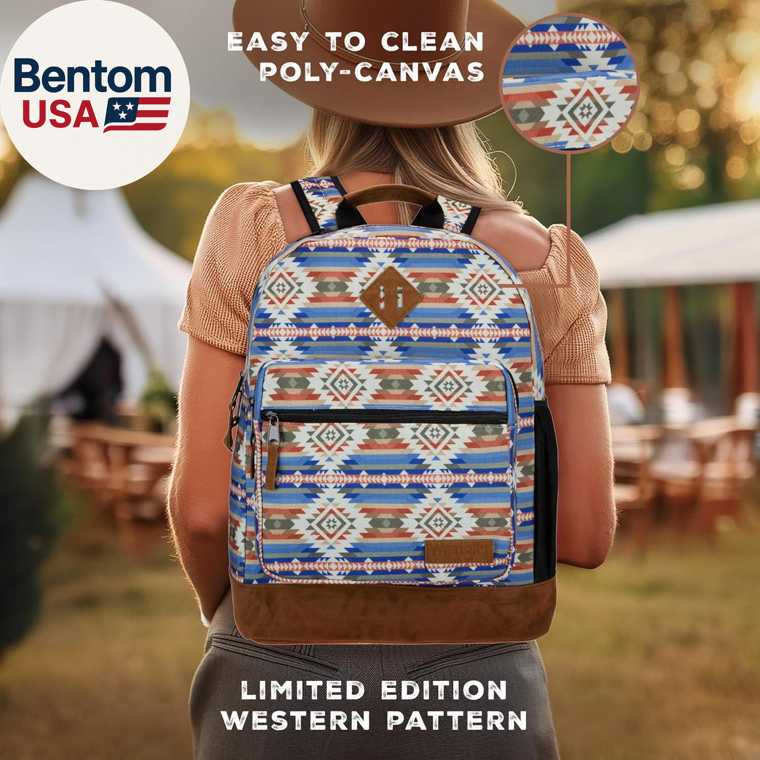 Yellowstone Sturdy Backpack for Travel Classic Logo Water Resistant Casual Daypa