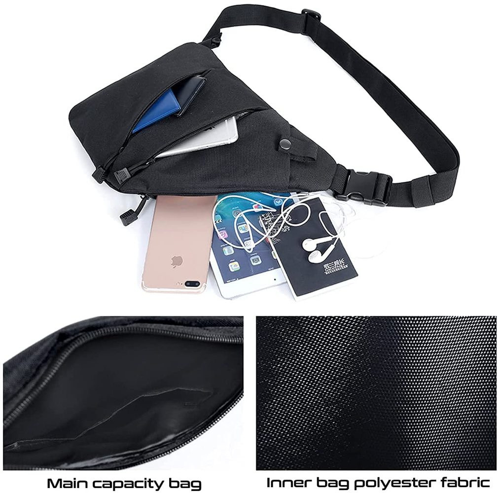 Waterproof Personal Shoulder Anti Theft Pocket Bag Men Portable Travel Casual