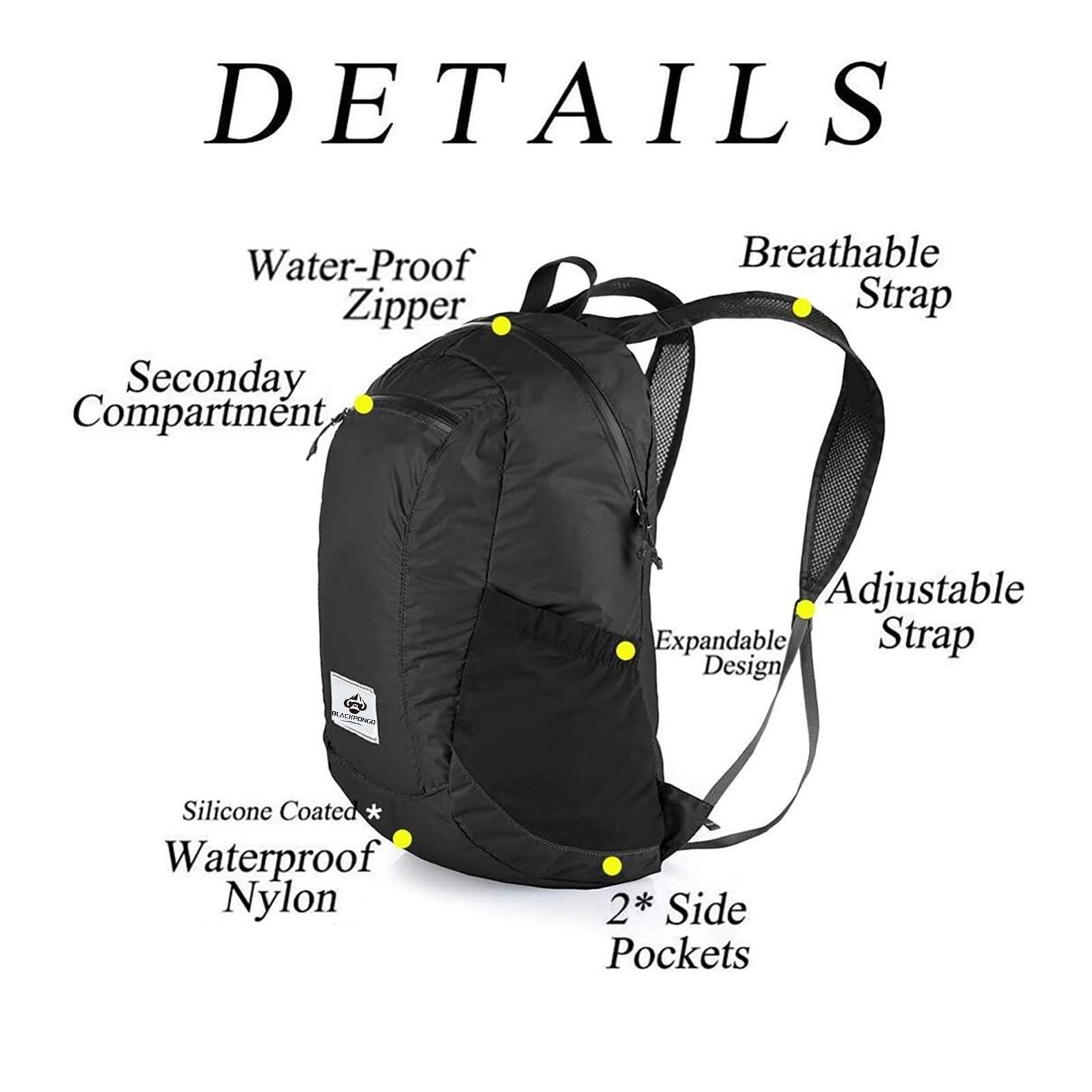 Small Backpack 18l Lightweight Packable Backpack For Travel Airplane Travel Hiki