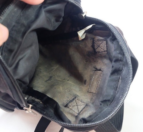 GU x Undercover Small Crossbody Bag Black Faux Leather