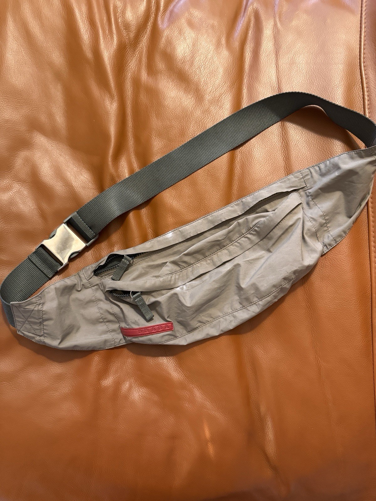 Prada Nylon Bum Bag – Grey