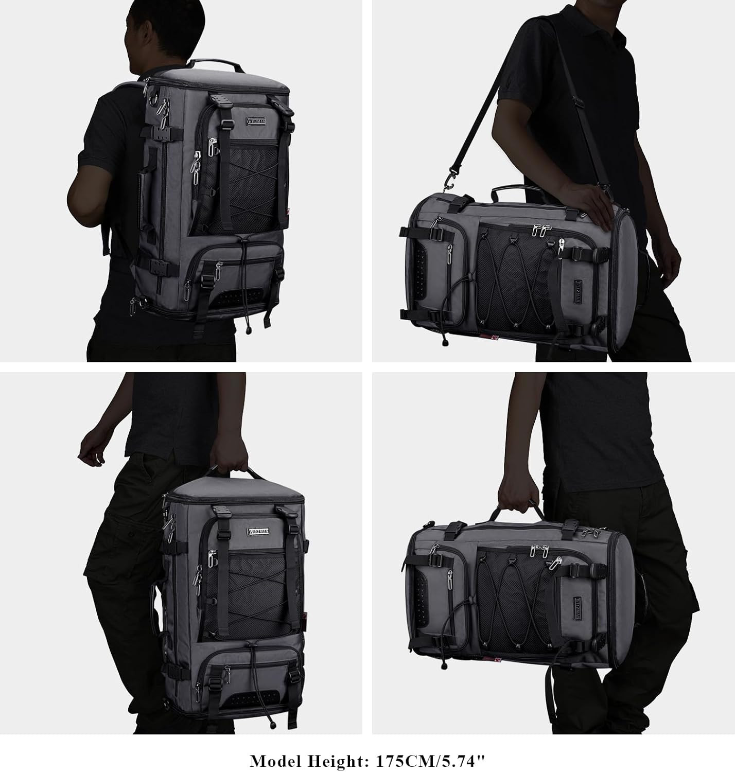 Versatile Men’s Travel Backpack with Shoe Compartment & 17″ Laptop Fit