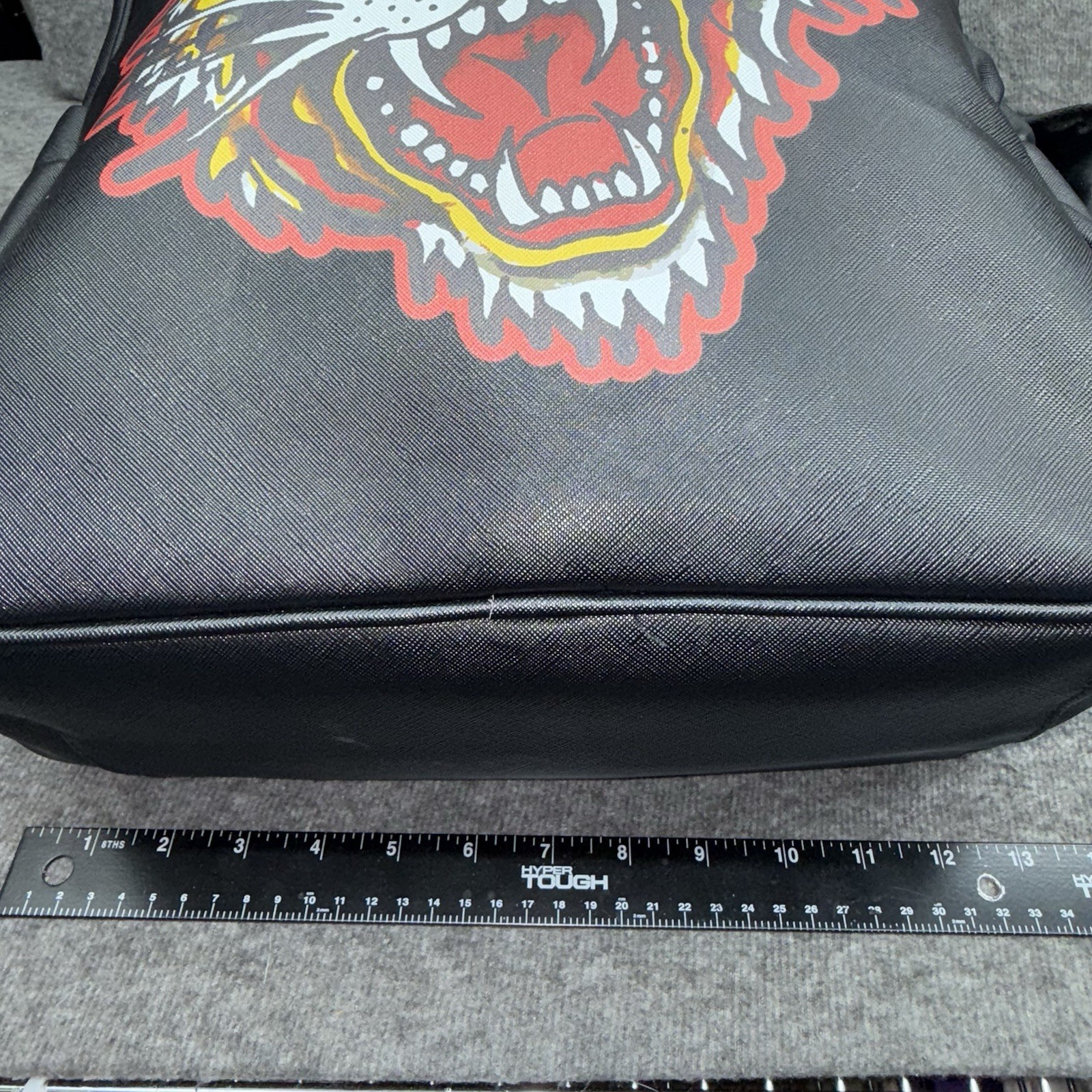 Ed Hardy Backpack Black Tiger Fit Most Laptops Adjustable Straps New