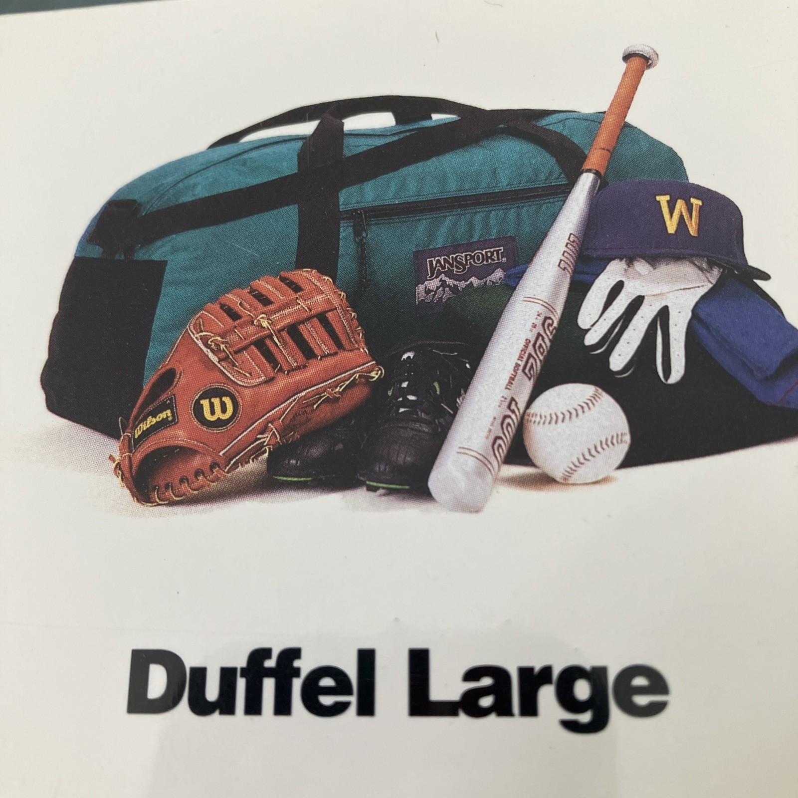 Vintage Jansport Large Duffel Bag (30 “x 14”x 13”) Green NEW In Box