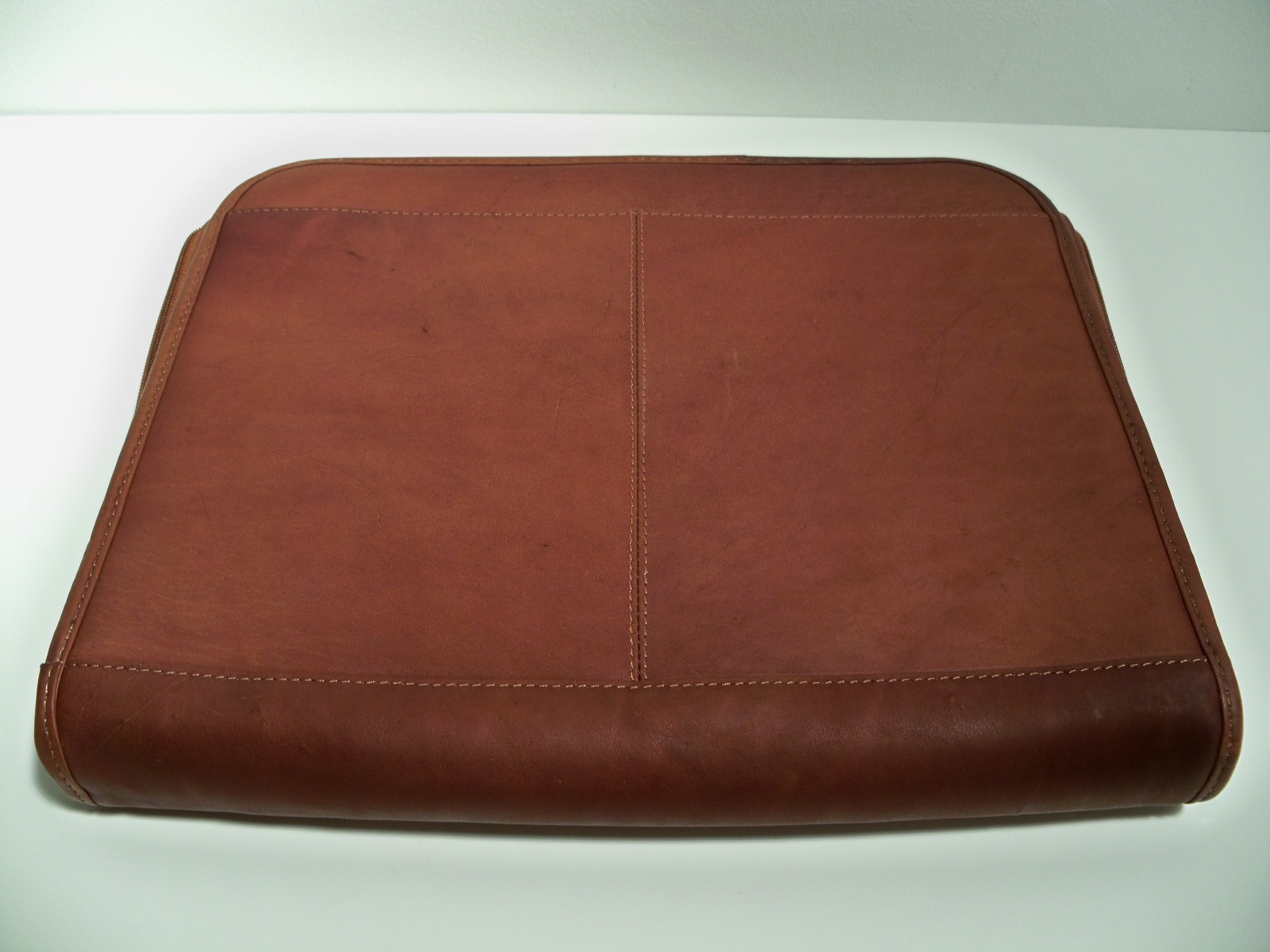 Full Grain Leather Fan File Folio Portfolio – Red-Brown or Black-Brown