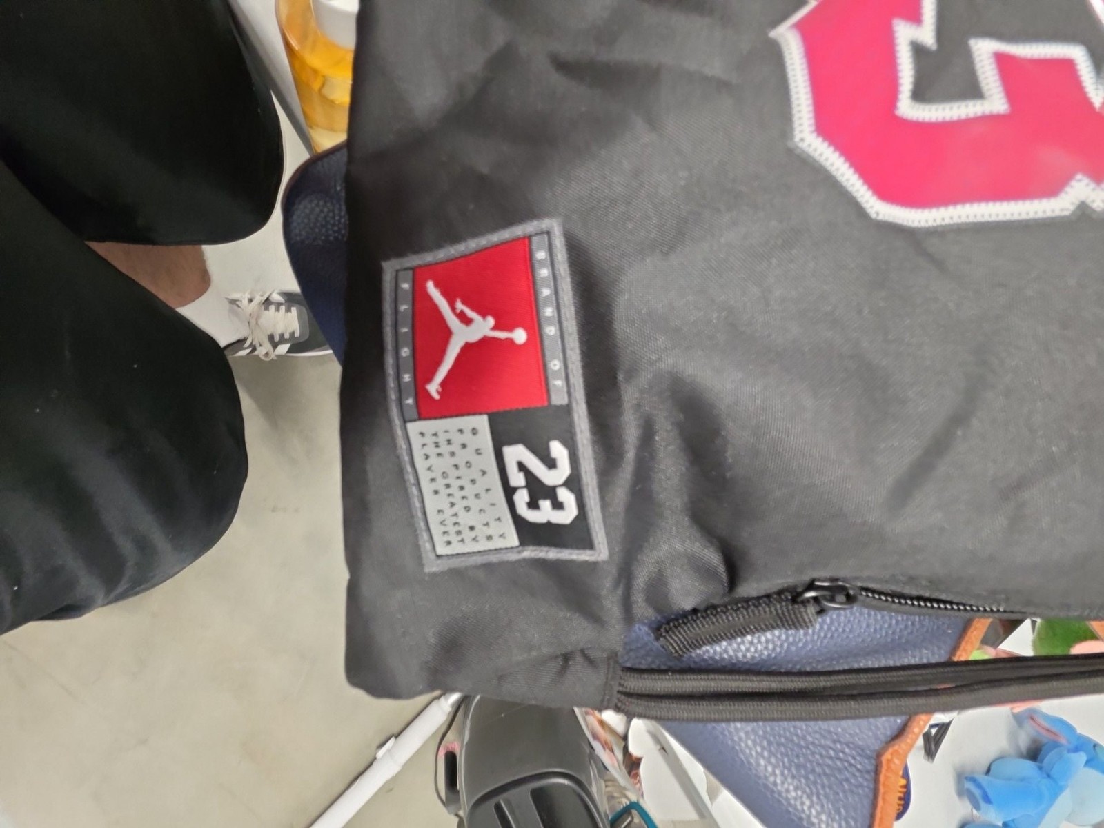 Air Jordan 23 Jersey Gym Sack Drawstring Backpack
