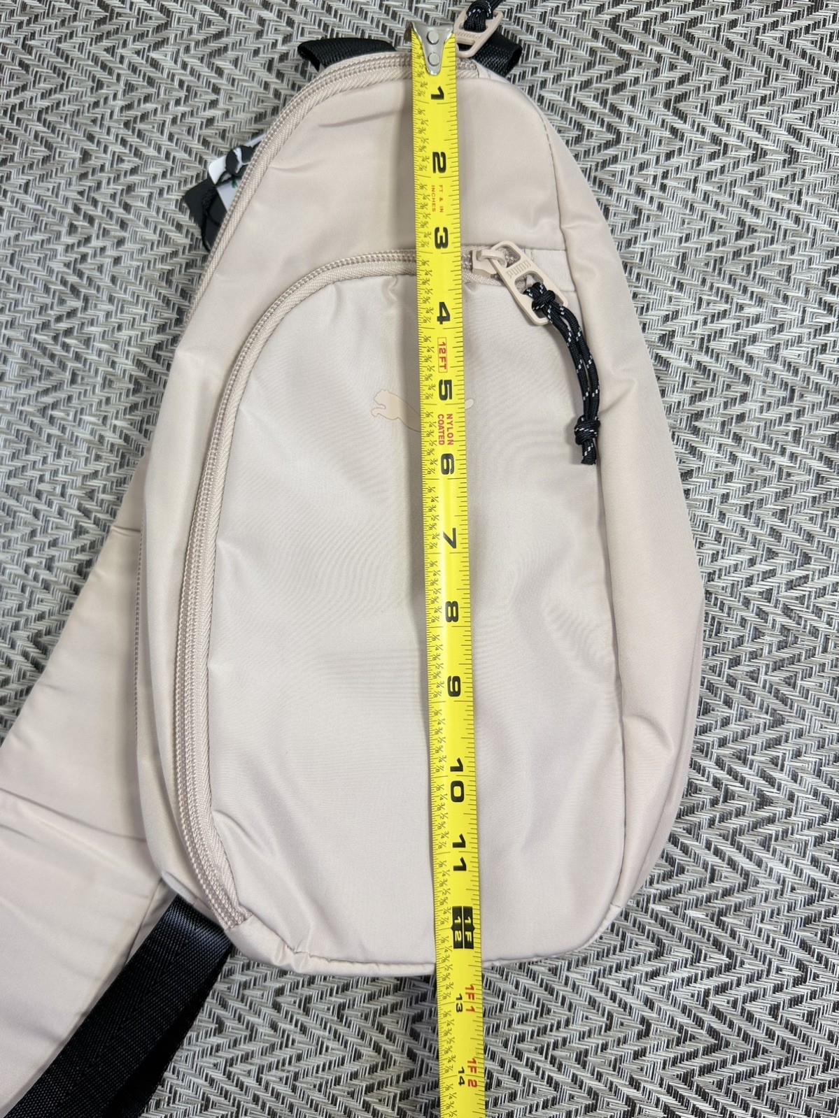 Puma Myriad Sling Bag Light Beige Crossbody Backpack Adjustable Strap NWT OS