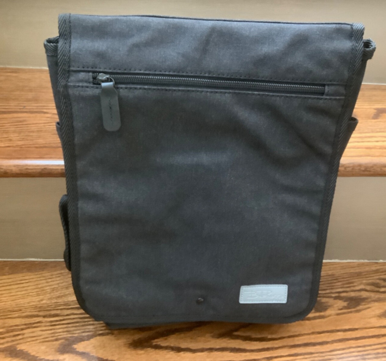 Bella Russo Messenger Travel Bag 14″ Black Canvas (New)