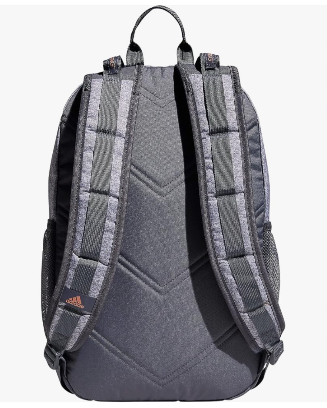 NWT Adidas Excel 6 Backpack School Laptop Jersey Grey/Onix Grey/Rose Gold OSFA