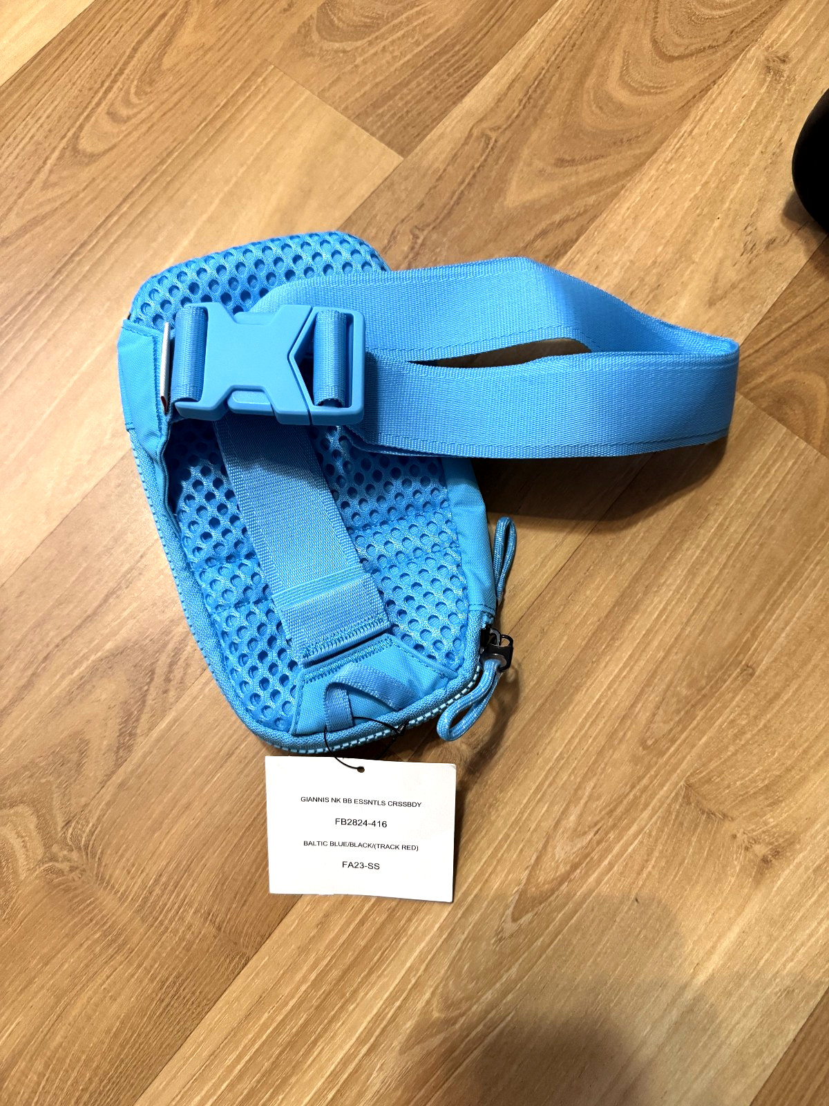 Nike x Giannis Essentials Crossbody Bag Unisex Casual Pack Blue NWT FB2824 416