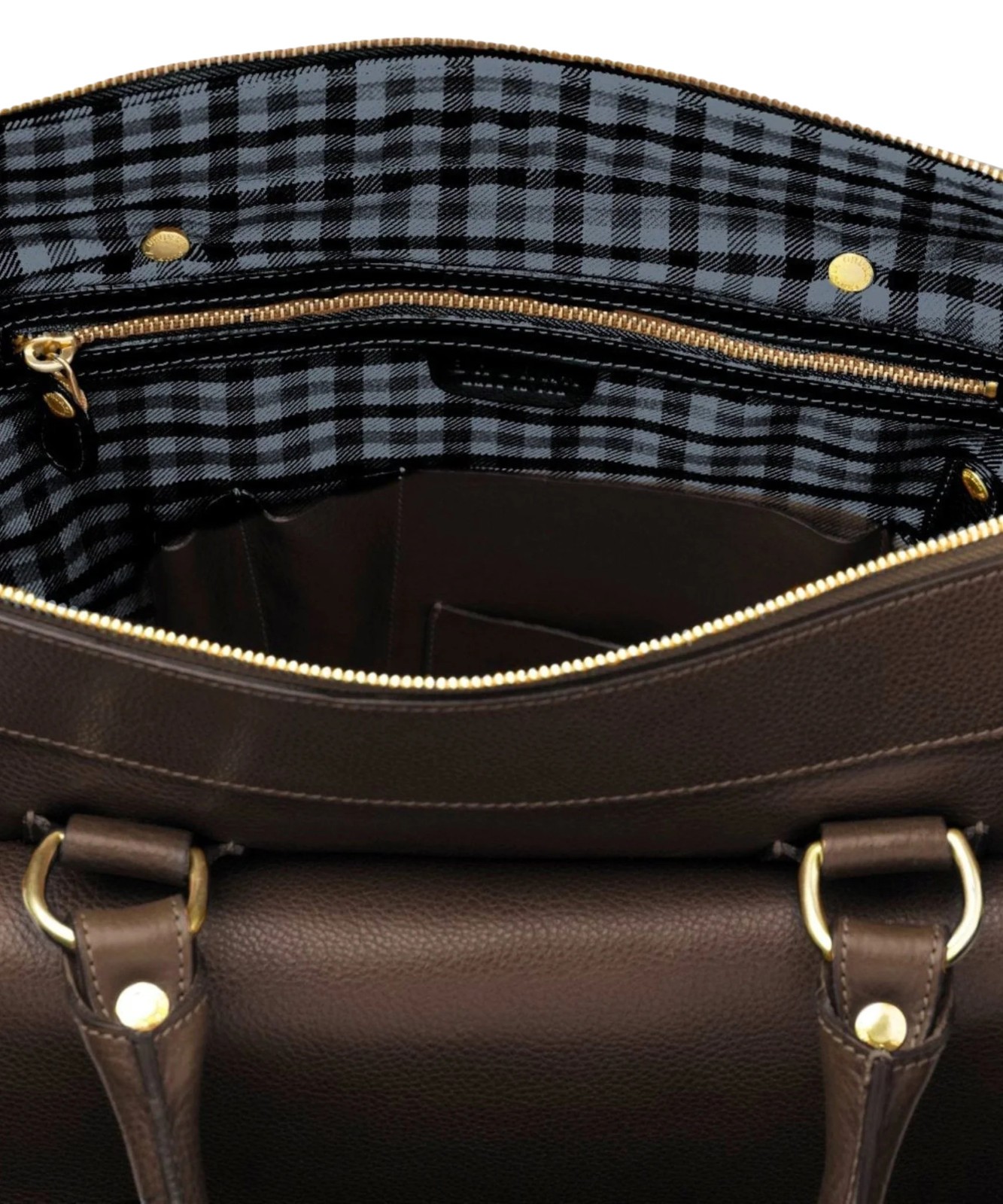 Men’s Ghurka Vintage Walnut Leather Overlander No. 3 Tote Briefcase New $1795