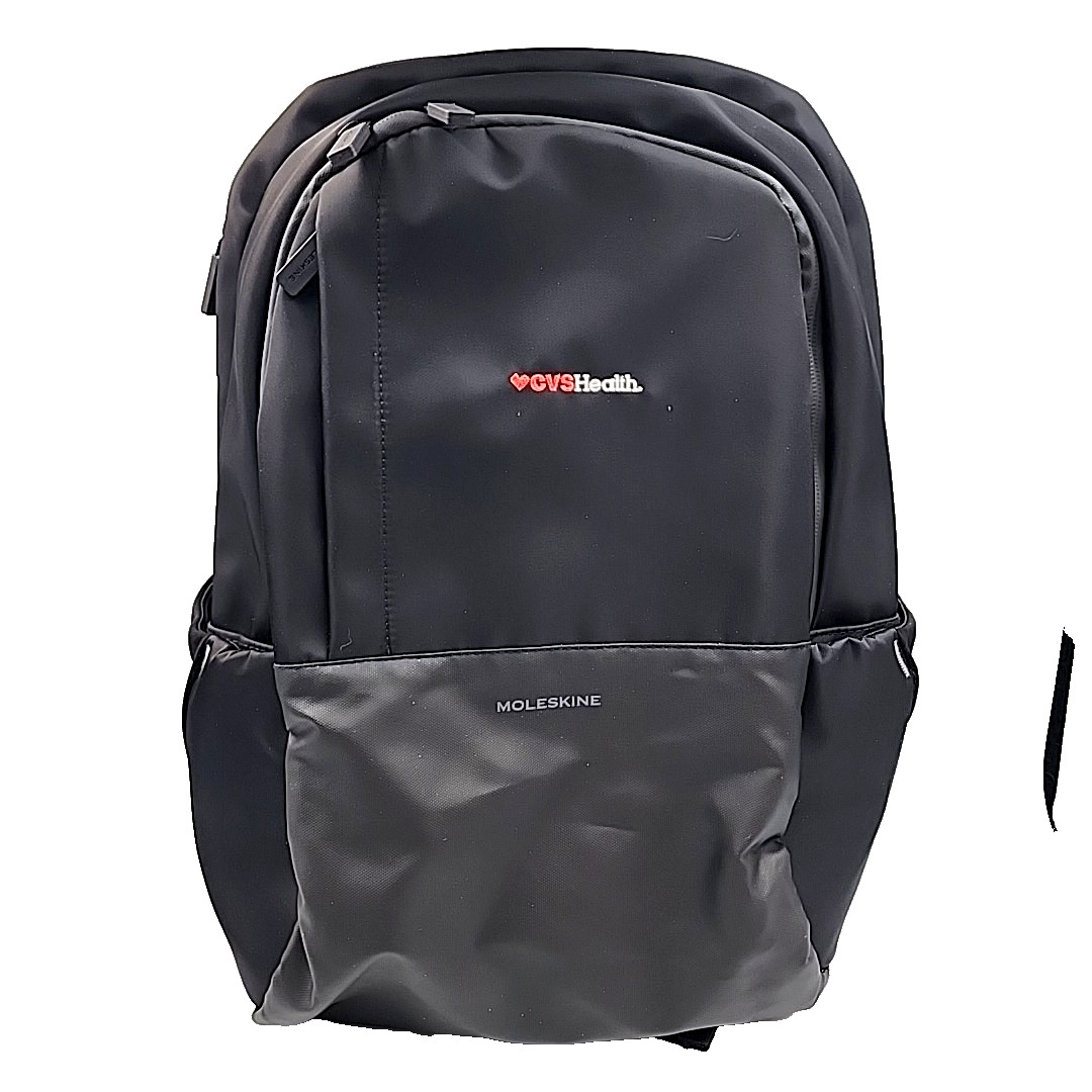Moleskine Business Laptop Backpack – Black CVSHealth Edition – Gemline Model