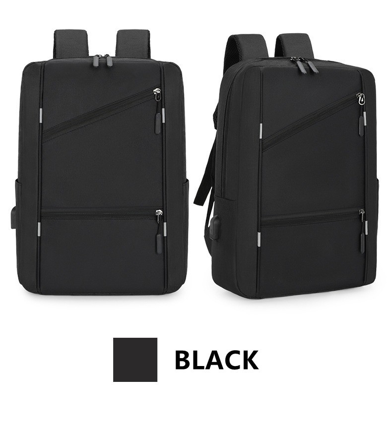 Black Business Laptop Waterproof Backpack Set Travel College School Bag