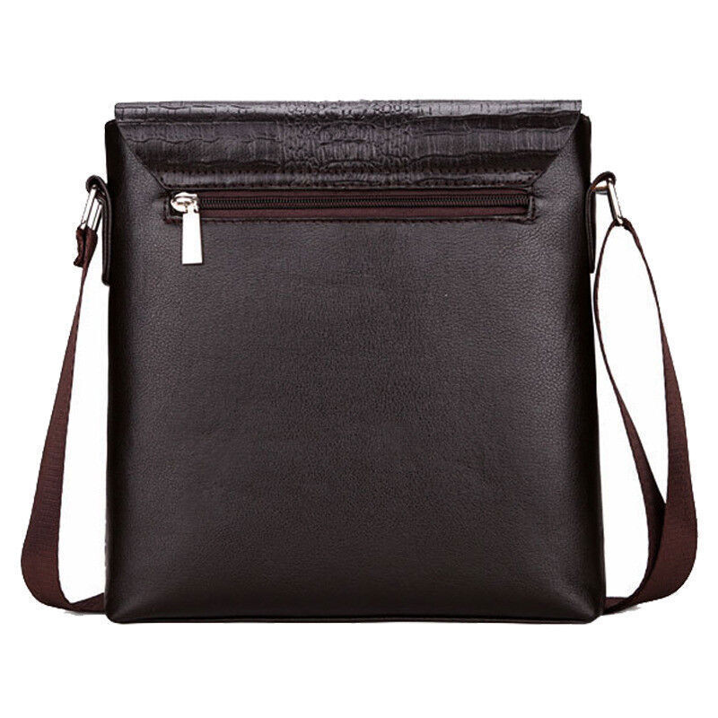 US Men’s Leather Messenger Bags Briefcase Shoulder Bag Crossbody Work Handbag