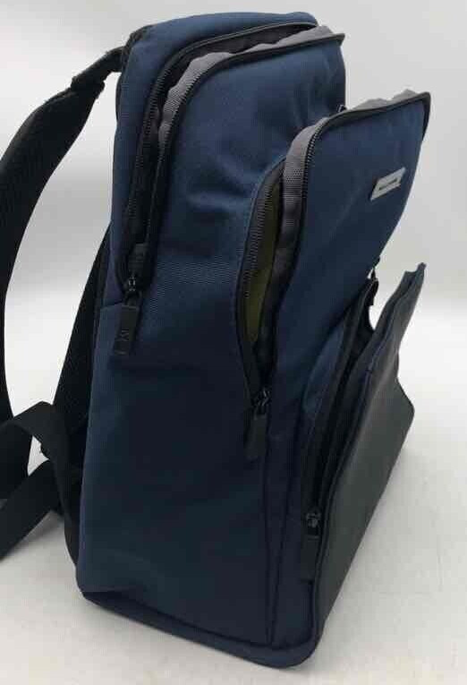 Moleskine Mens Blue Nomad Adjustable Strap Outer Pockets Laptop Backpack