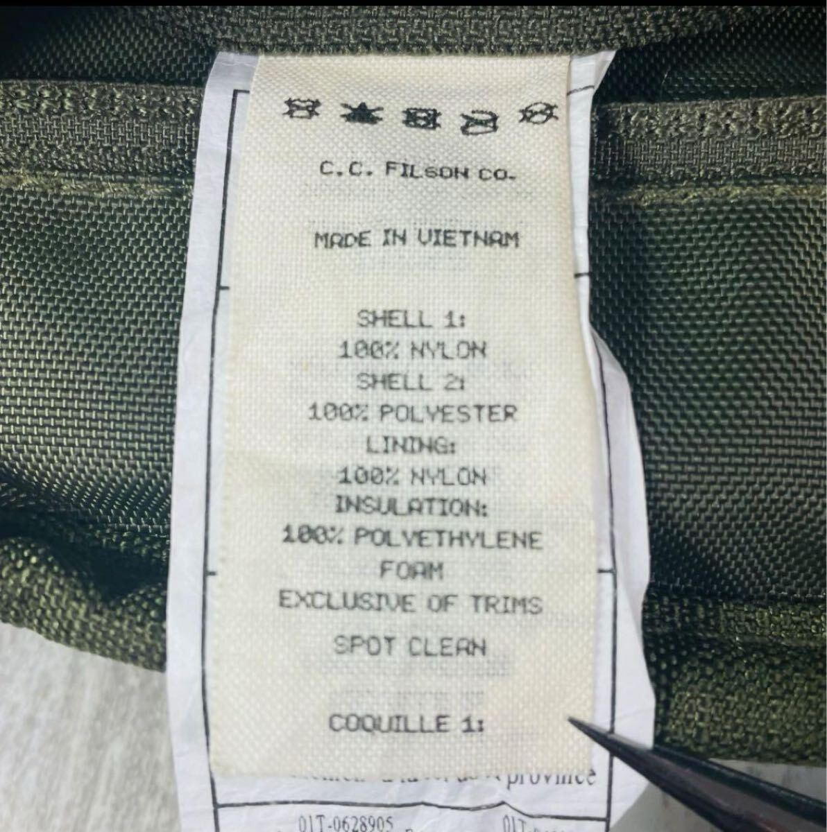 Filson Ripstop Nylon Compact Waist Pack Green 28 x 18 x 9 cm USED from Japan