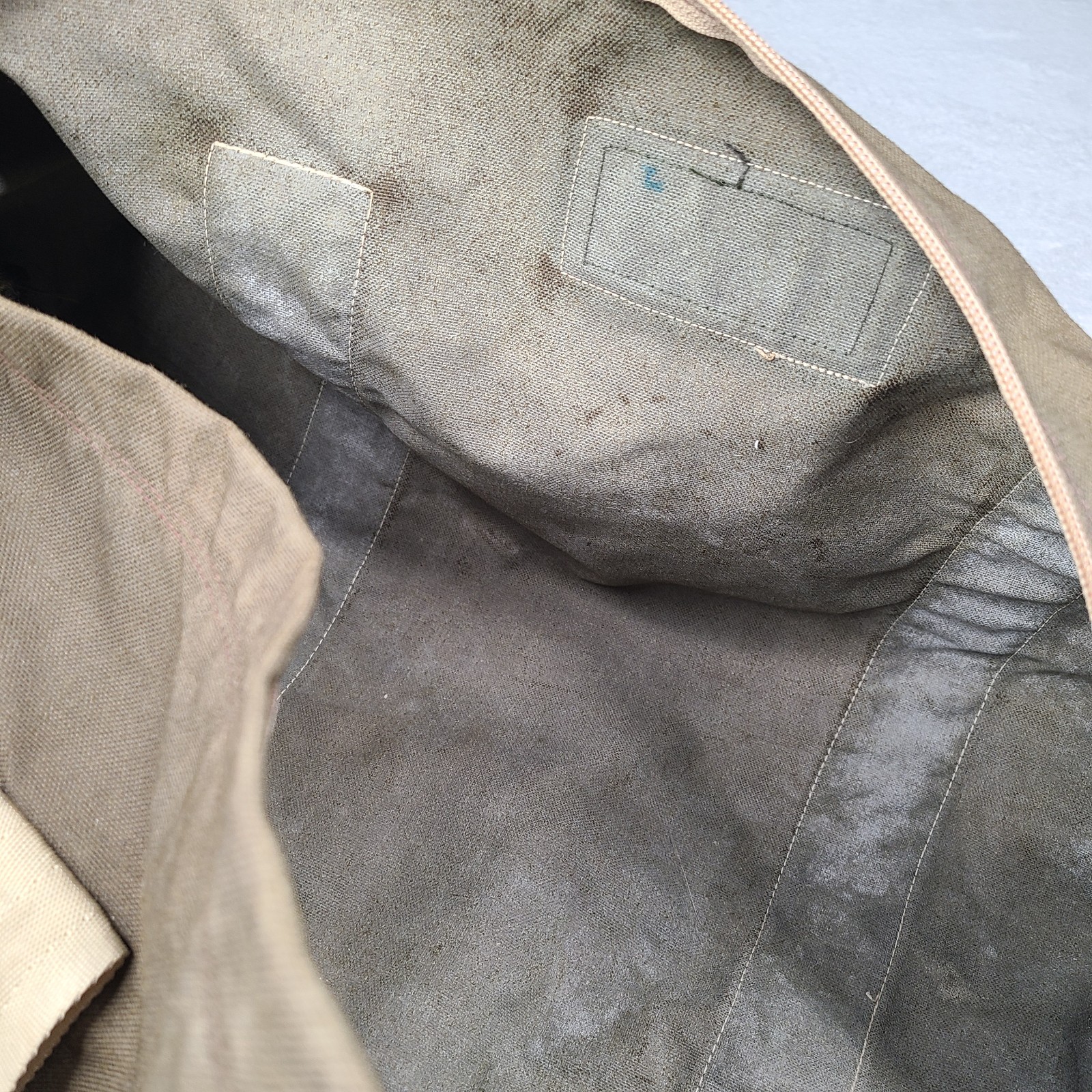 Vintage 80s BOYT Olive Canvas Duffel Lightweight Bag USA Iowa