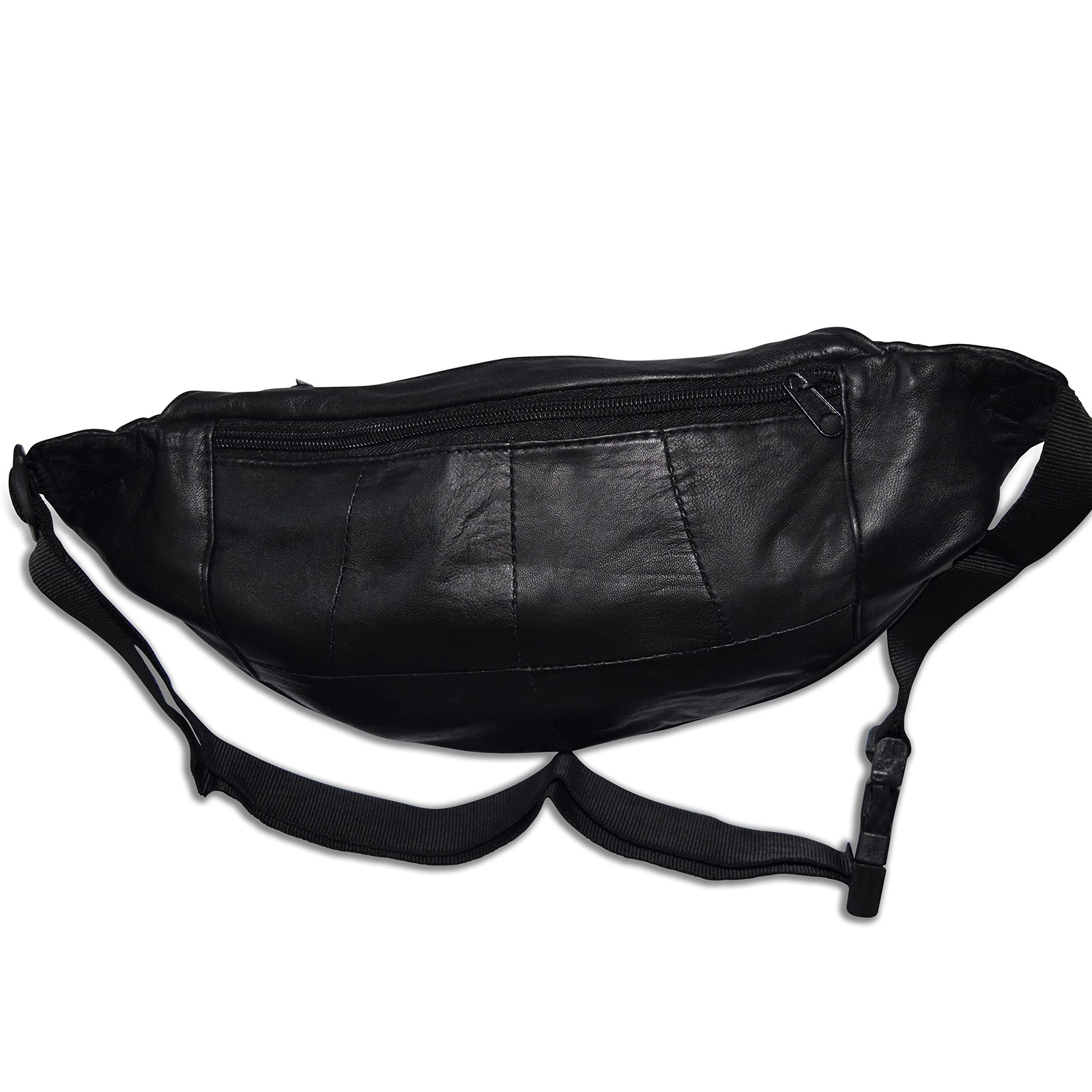 Fanny Pack/Hip Bag Genuine Leather Black