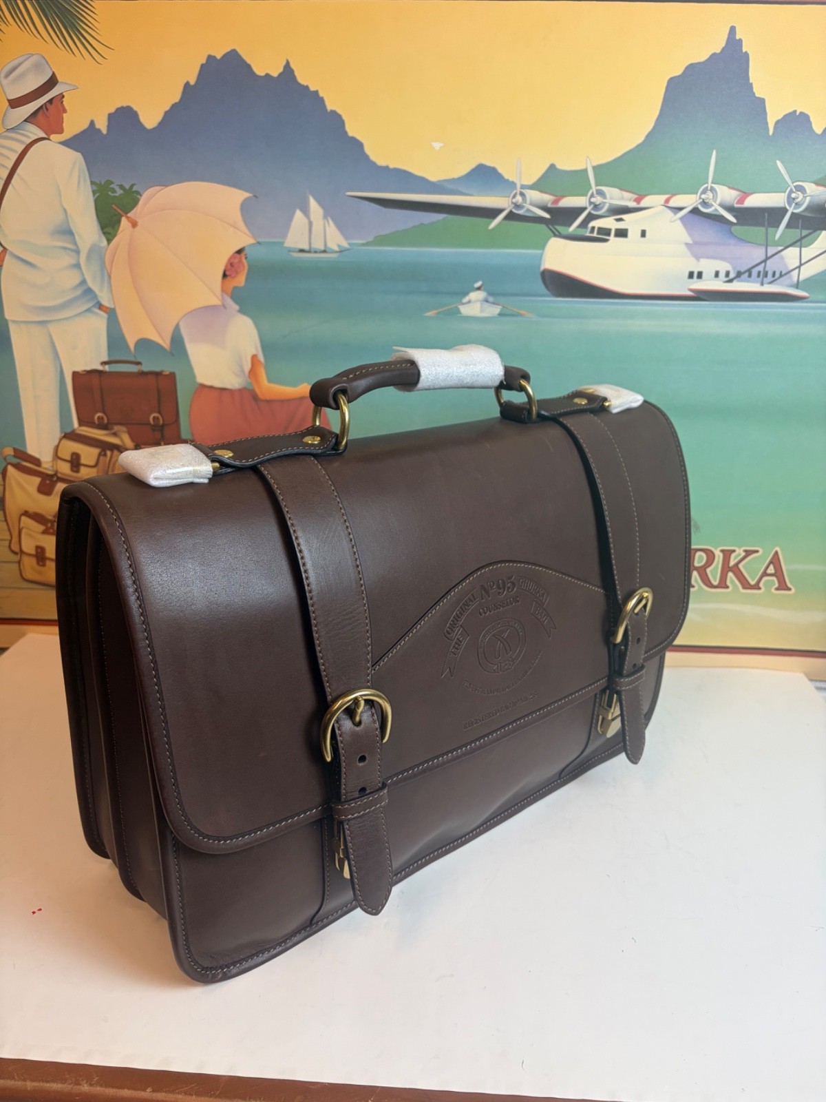 Ghurka Original Collection No.95 Counselor Bridle leather Briefcase-Business Bag