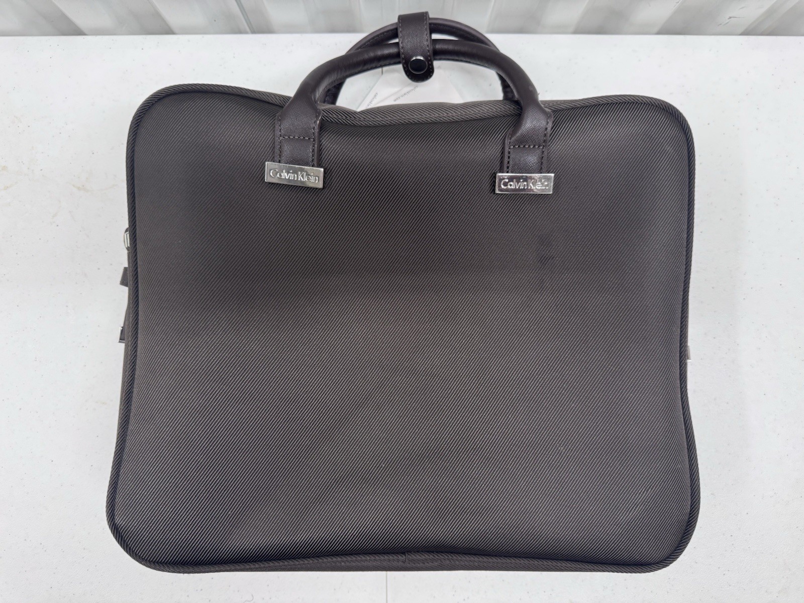 Calvin Klein Dylan Laptop Briefcase Brown NWT LC070CP4 888738204316 New