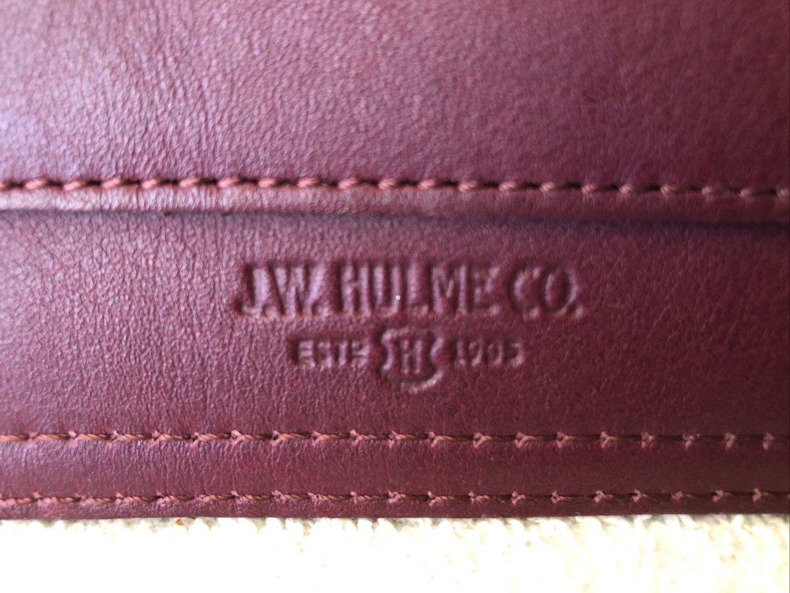 NEW VTG JW HULME Horween Concealed Carry Utility Pouch Limited Edition 9.5”X7”