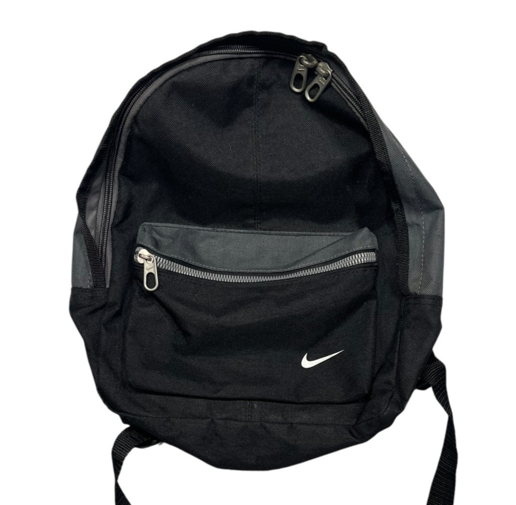 NIKE x JUST DO IT Black/Gray ATHLETIC MINI BACKPACK School Hike Gym Track Bag