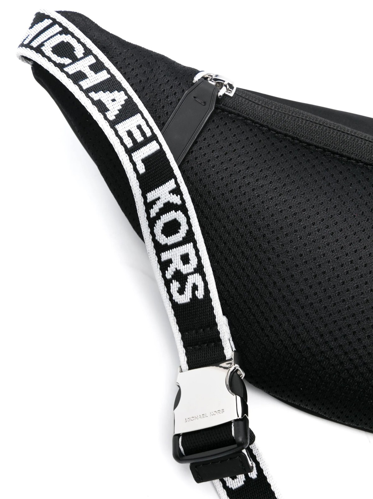New Mens Michael Kors Black Malone Nylon Belt Sling Crossbody Shoulder Waist Bag
