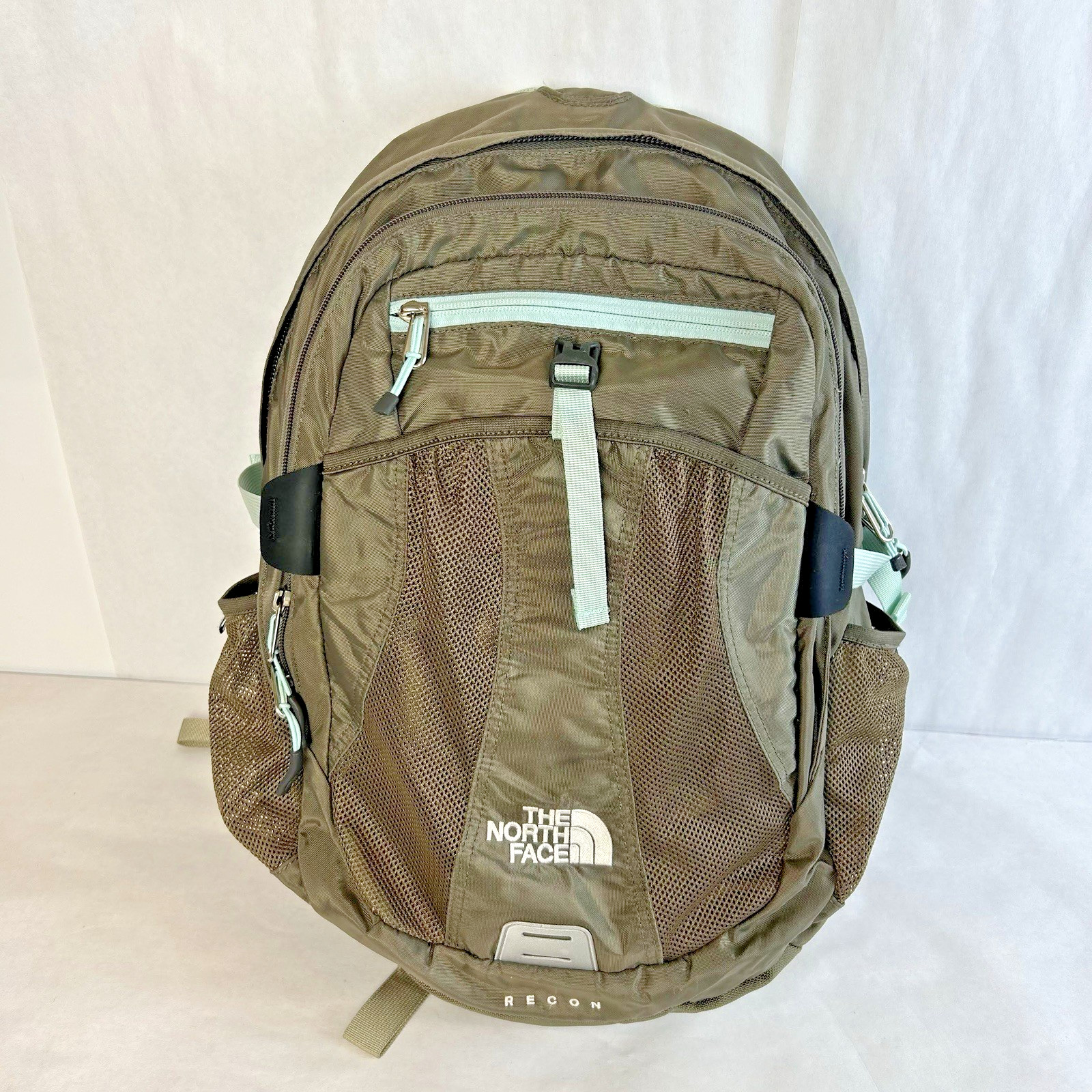 The North Face Backpack Unisex Brown Olive Recon Everyday School College Bookbag
