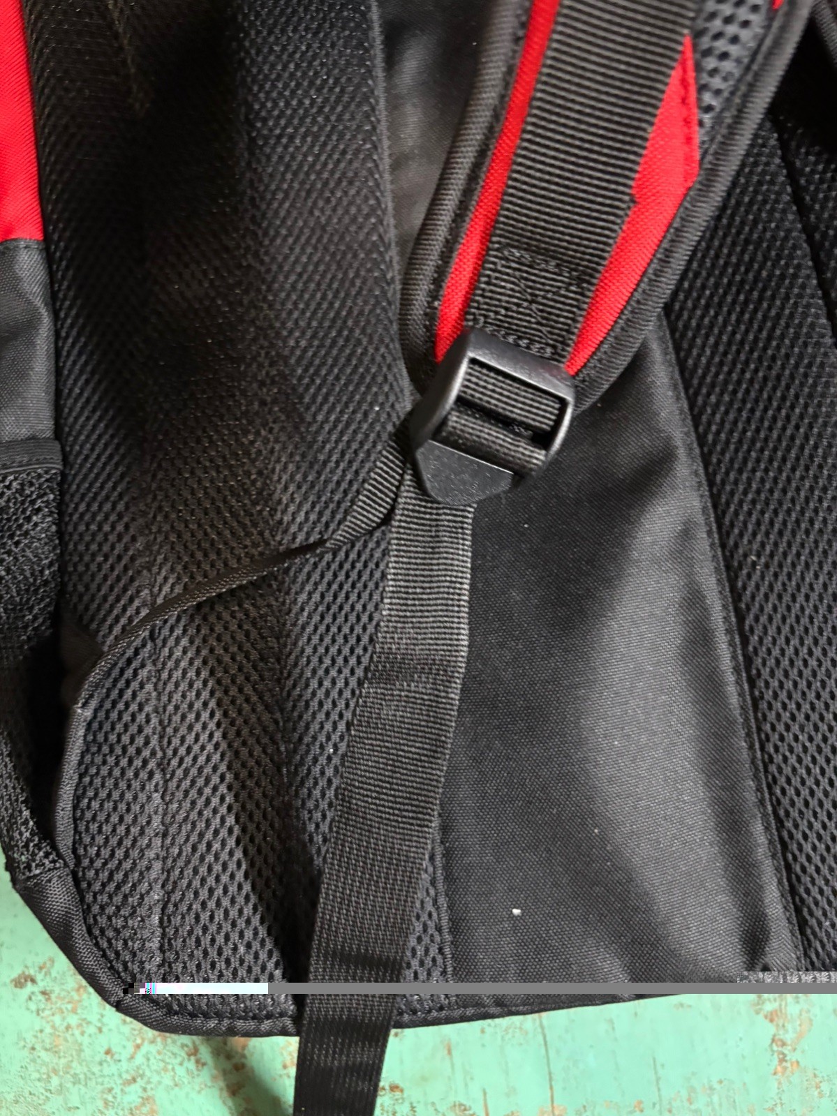 Y2K Fox Racing Backpack Black Red Moto Sport School Bag Heritage Forged EUC