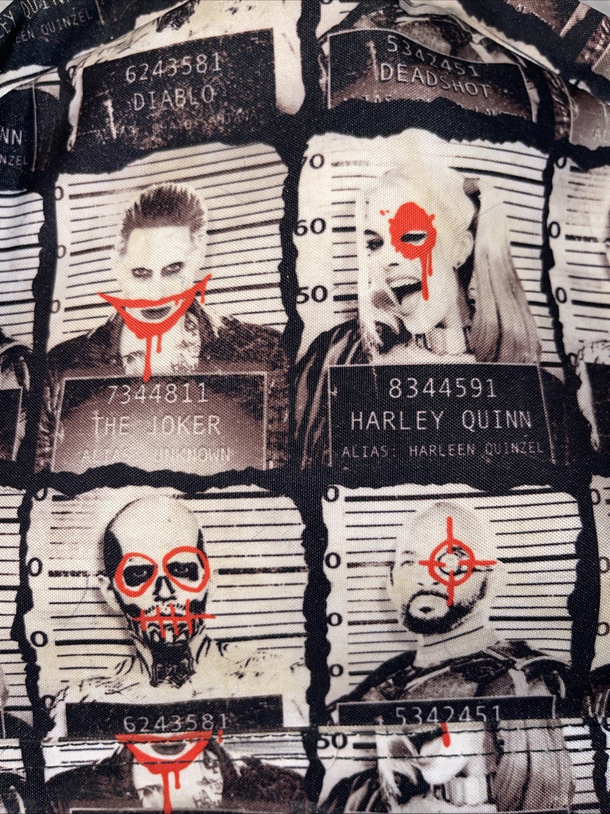 DC Comics Suicide Squad Backpack Harley Quinn Joker Bioworld School Bag