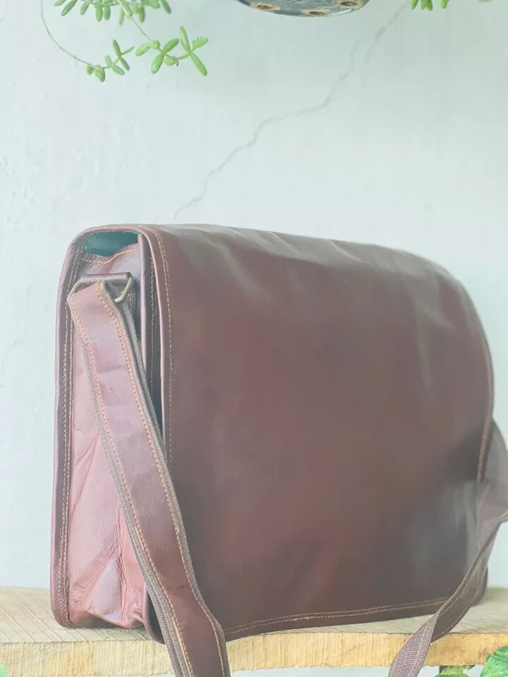 RUSTIC Comman Bag Crossbody Genuine Leather Laptop Messenger Bag