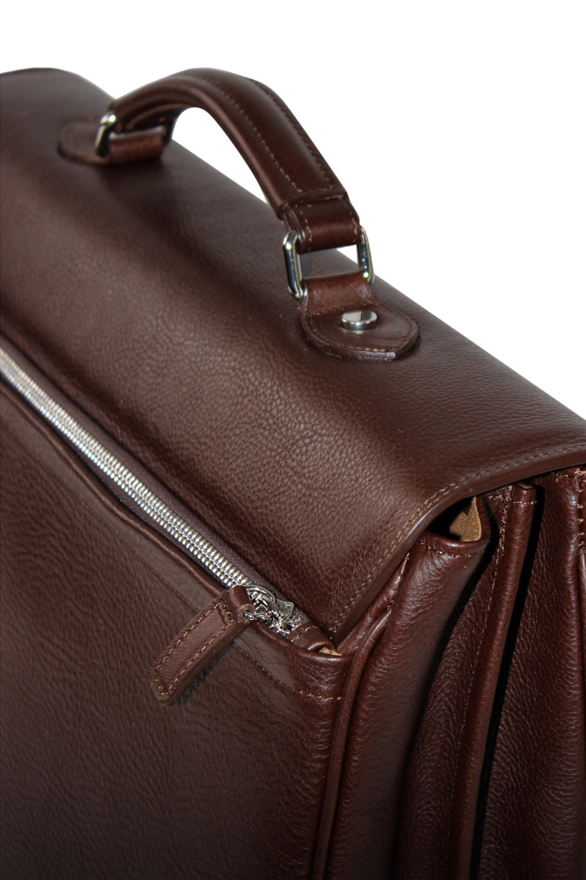 Leather Briefcase Luxury Medium Case Soft Full Grain Leather HANDMADE TO ORDER