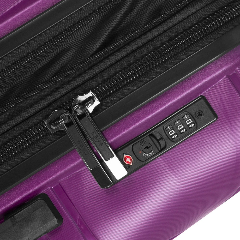 Heys Milos Durable and lightweight luggage, Plum 21 Inch Carry On U1