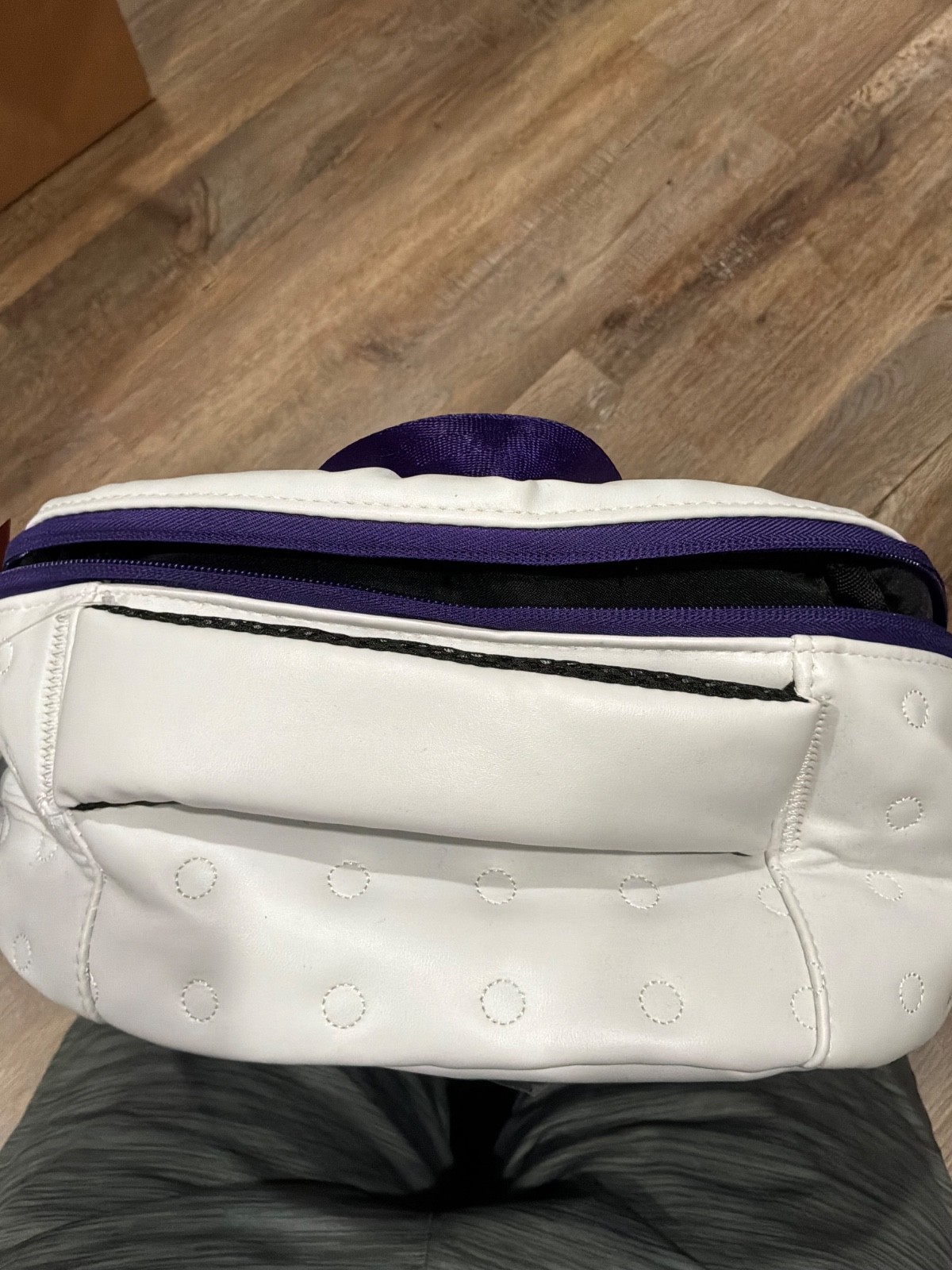 NWT NIKE Air Jordan Retro 13 Backpack White/Purple Lakers One Size 9A1898-P6N