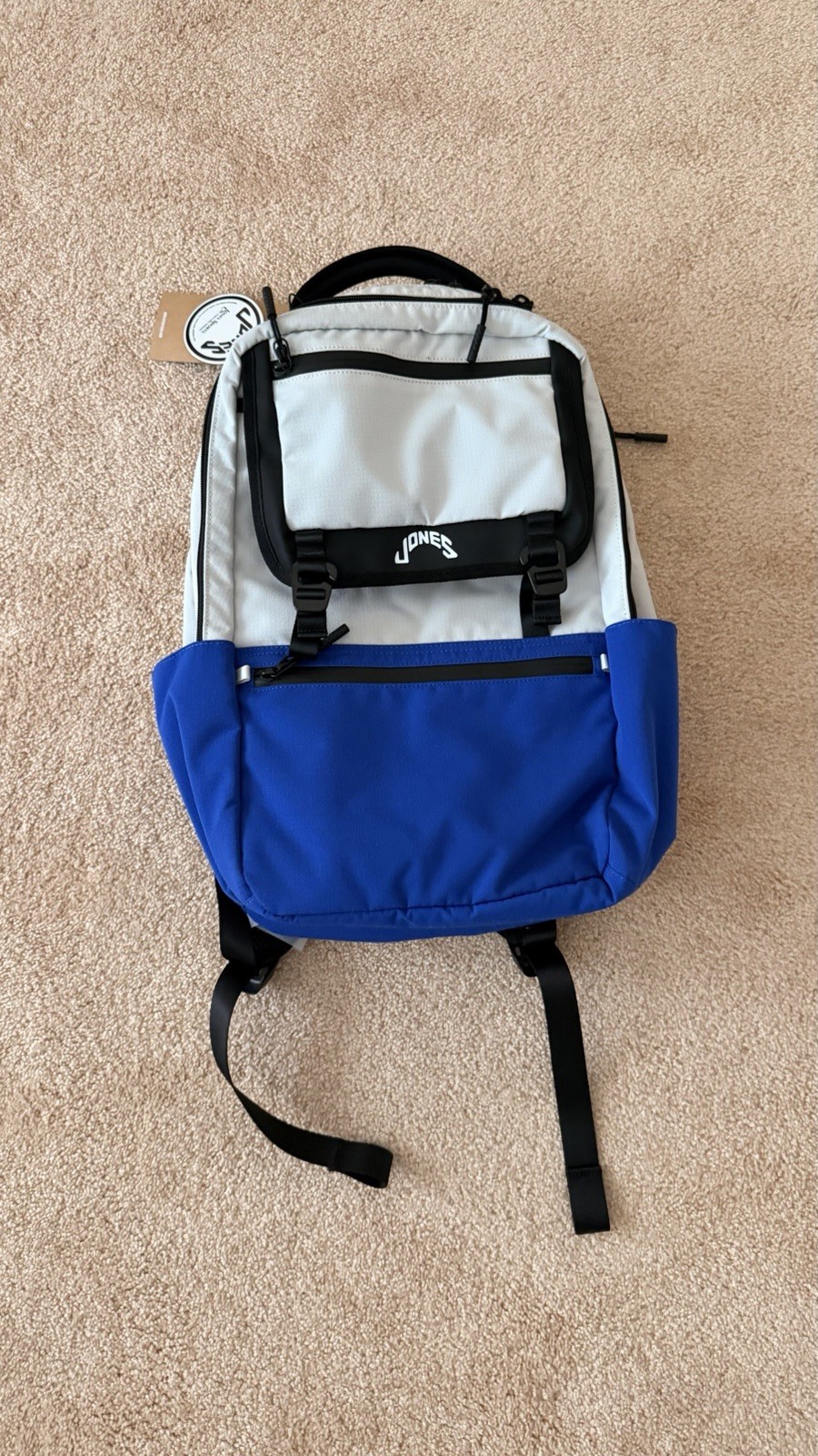 Jones Sports Co. A2 Backpack Grey And blue( 160 retail)