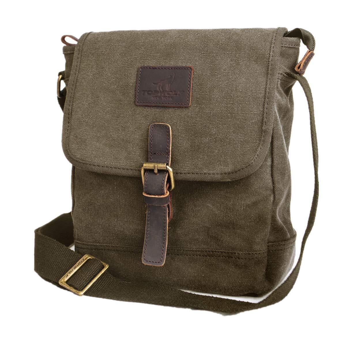 Canvas Messenger Bag Small Crossbody Bag Casual Travel Working Tools Bag Shou…