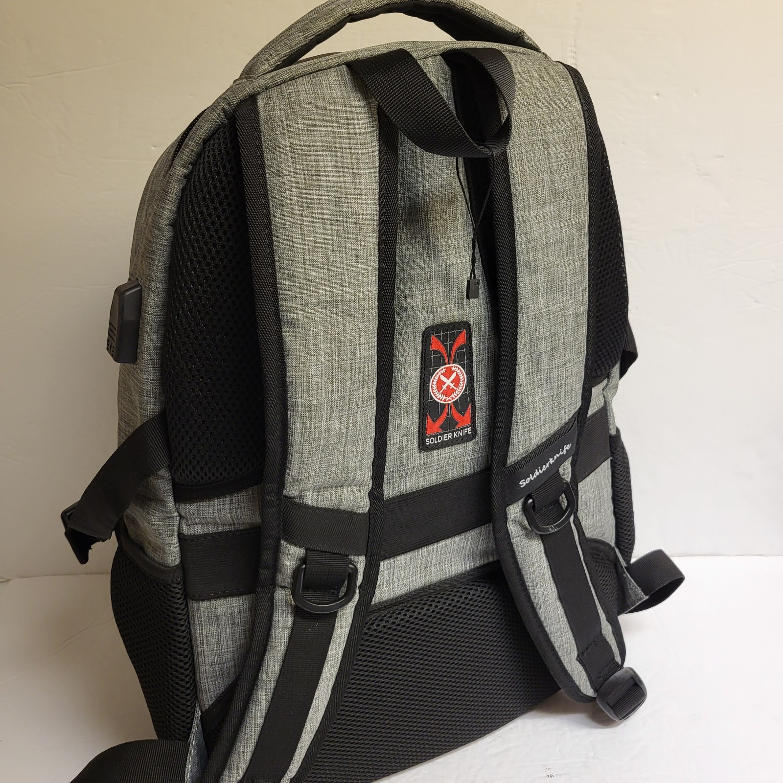 Soldier Knife Backpack w/ USB Charging Port & Weather Resistant Great condition!