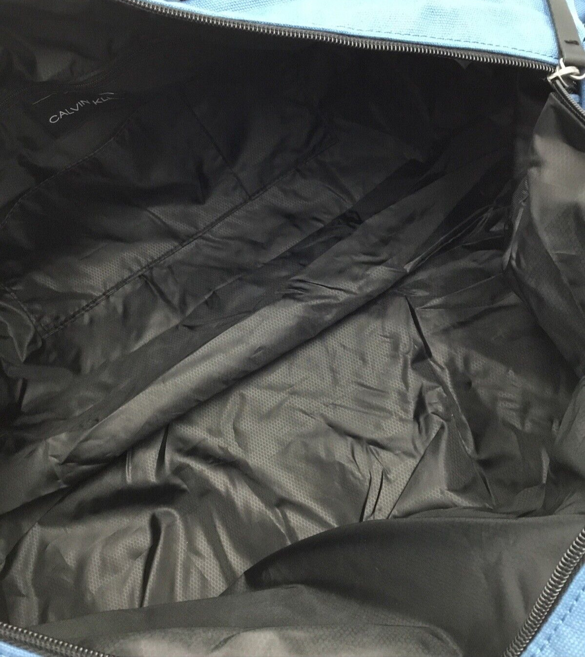 Calvin Klein Canvas Duffle Bag with Casual Logo, Blue