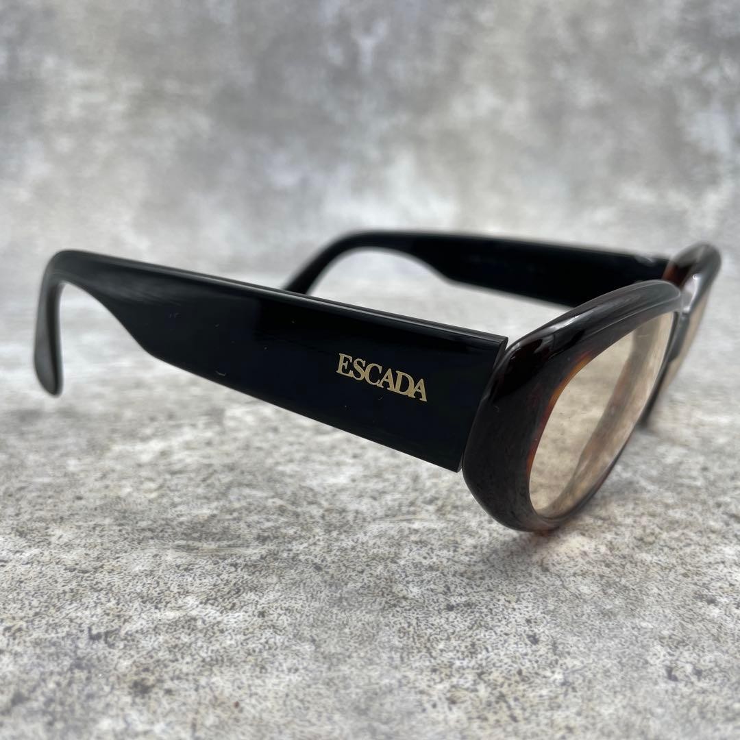 ESCADA Black Oval Sunglasses – Used, Minor Signs of Wear
