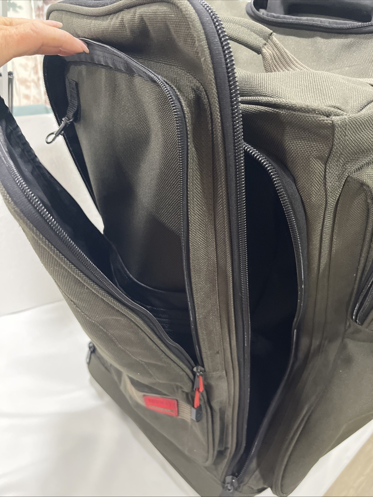 Skyway Adventure Gear-Softside-Canvas-Luggage w/2 Wheels-4 Zipper Compartments