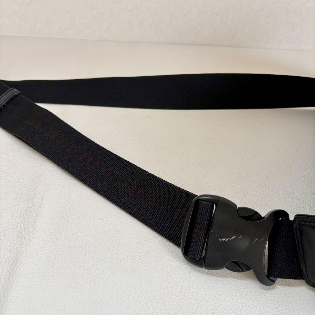 Authentic Burberry Black Label Men’s Nylon Body Bag 16cm x 27cm x 8cm Black