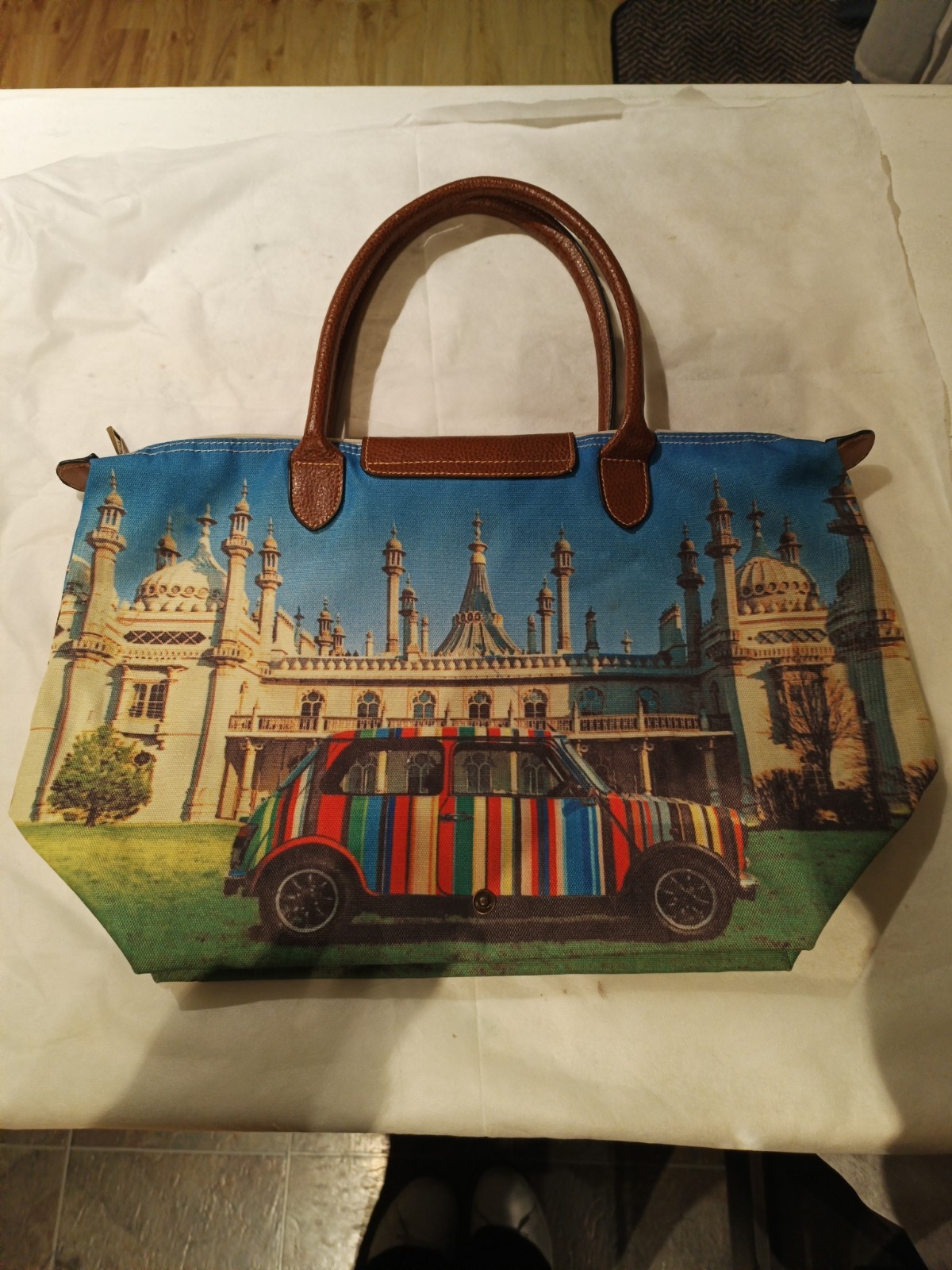 Paul Smith Mini Cooper Brighton Tote Bag Canvas Leather Shoulder Handbag Rare