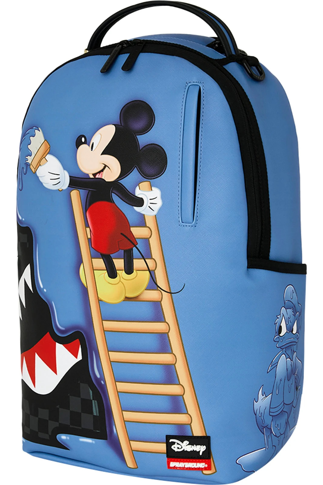 Sprayground x Disney Mickey Paint Backpack🔥New Black Bookbag Large School Bag
