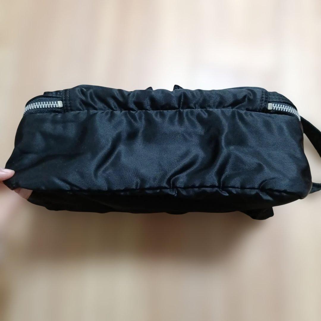 PORTER Yoshida TANKER Shoulder Bag L 2-Layer Black made in Japan Authentic