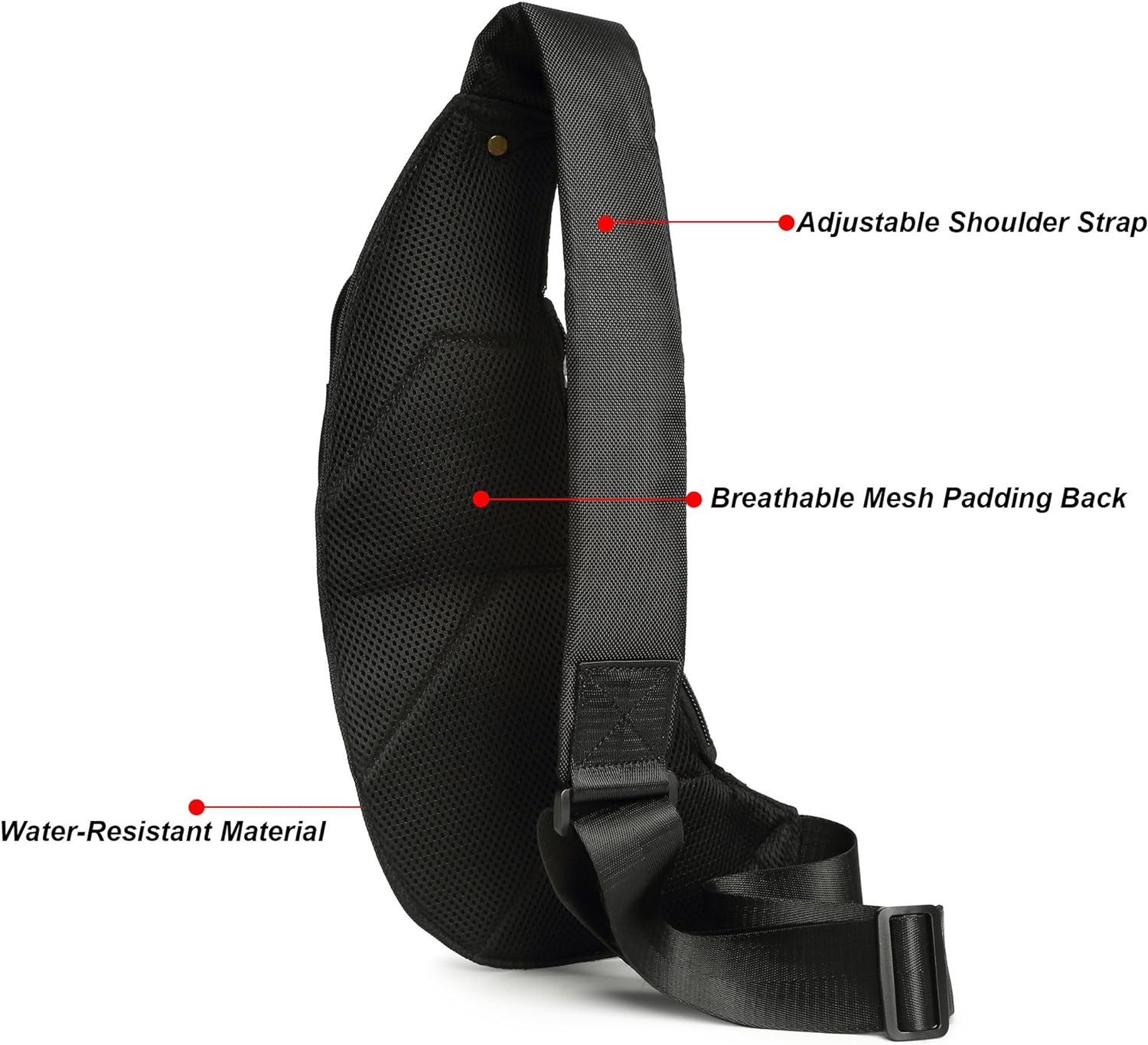 Sling Bag Chest Shoulder Backpack Crossbody Bags Casual Daypack for Men