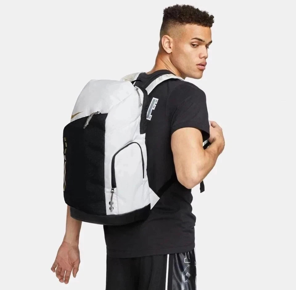 Nike Hoops Elite Pro Backpack 32L White Gold DX9786-100 NEW (same Day 🚛✅)