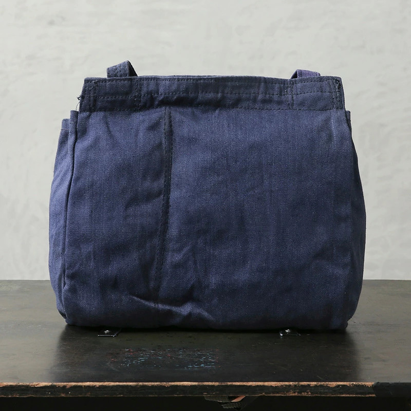 Actual Romanian Army VINTAGE Bread Bag Blue Nylon Strap eligible for I Militar