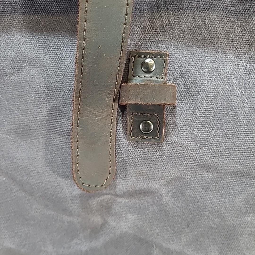 Dungeons & Dragons / Magic The Gather Gray /Brown Leather Waxed Canvas Backpack