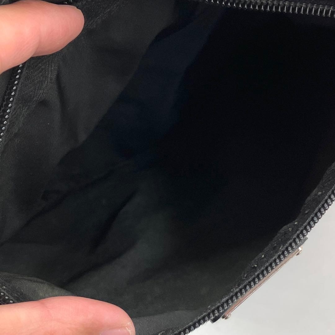 PRADA Nylon Shoulder Bag Crossbody Black Authentic Men Women 22x23cm